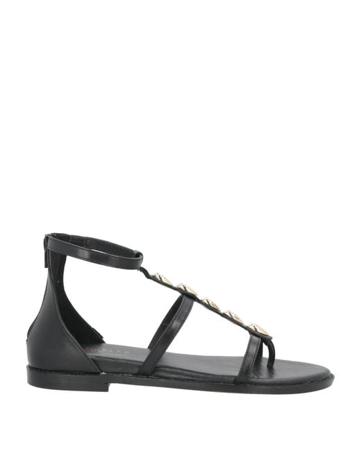 Emanuélle Vee Black Sandals Leather