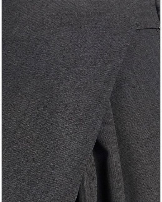 SU OFFICIAL Gray Pants Polyester, Viscose, Elastane