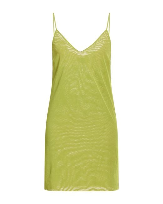 Fisico Green Mini Dress Polyamide, Elastane