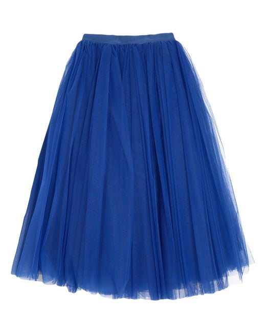 Dolce & Gabbana Blue Midi Skirt