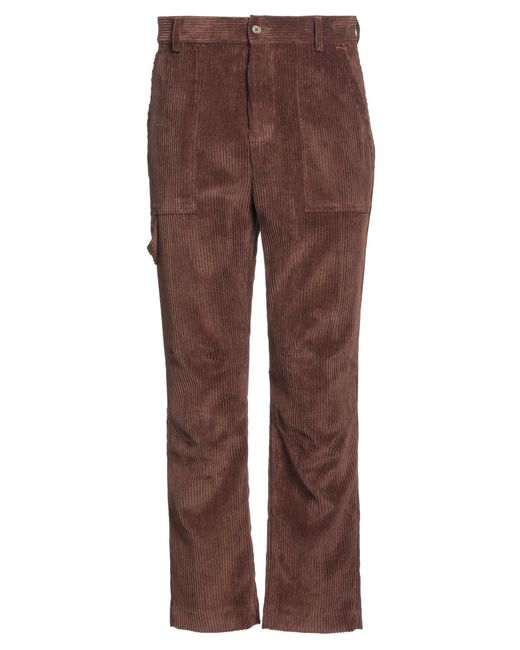 Daniele Alessandrini Brown Pants Polyester, Polyamide, Elastane for men