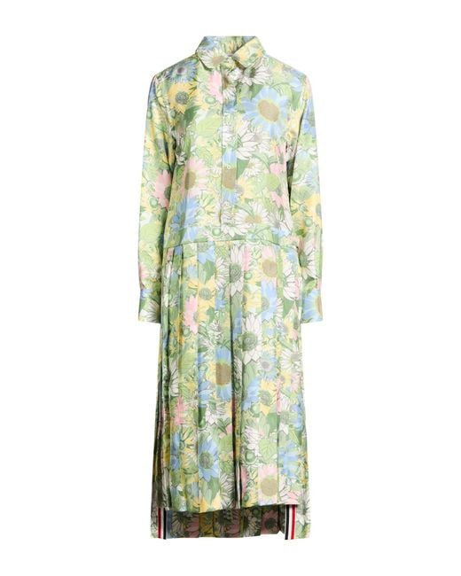Thom Browne Green Midi Dress