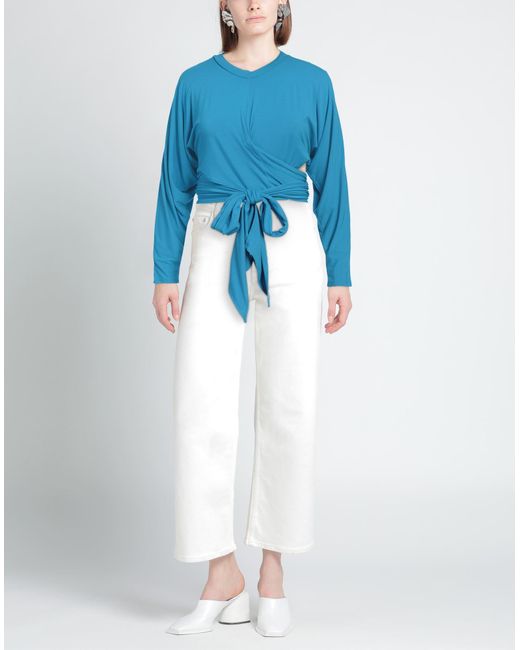 R.ev Blue T-Shirt Viscose, Elastane