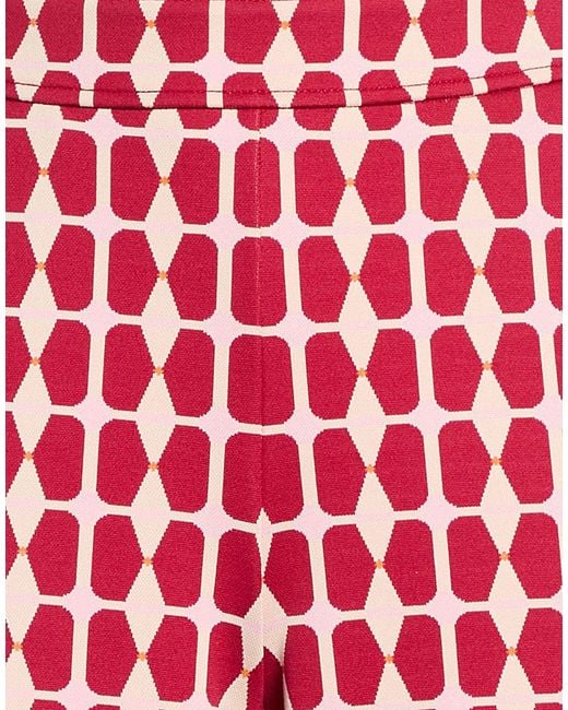 Maliparmi Red Garnet Pants Viscose, Polyamide, Elastane
