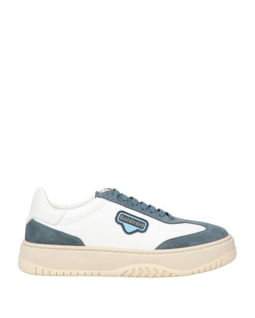 Baldinini Blue Sneakers Leather for men