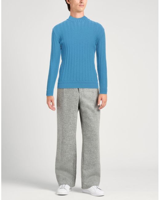 Kangra Blue Azure Turtleneck Wool for men