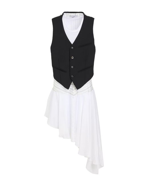 Coperni White Midi Dress Polyester, Wool, Elastane, Viscose