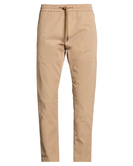 Dondup Natural Camel Pants Polyester, Elastomultiester for men