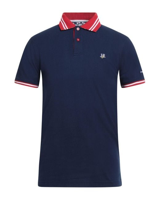 Harmont & Blaine Blue Polo Shirt Cotton for men