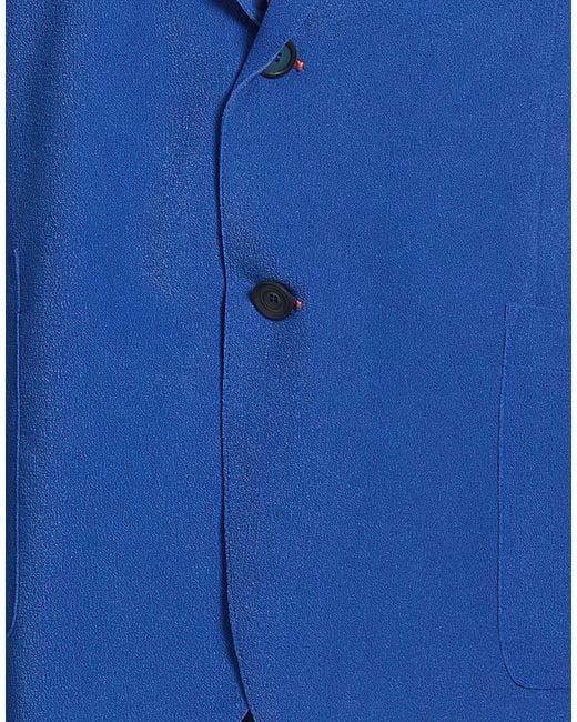 Bob Blue Azure Blazer Polyester, Elastane for men