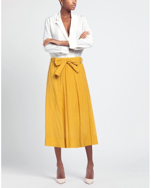 Rebel Queen Yellow Midi Skirt