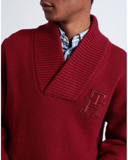 Pullover Tommy Hilfiger de hombre de color Red