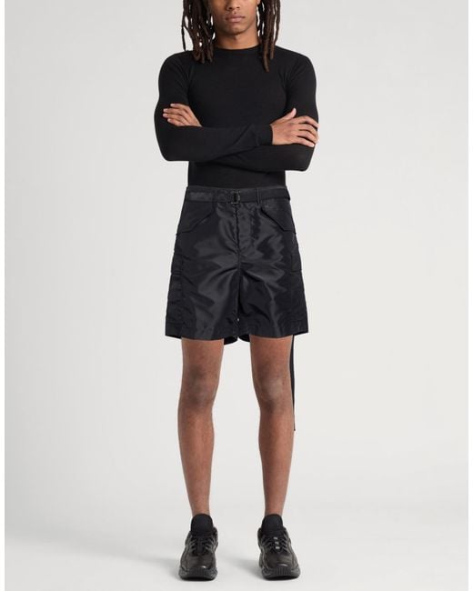 Sacai Black Shorts & Bermuda Shorts for men