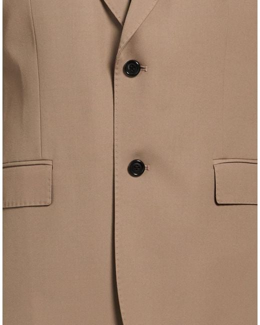 AMI Brown Blazer Polyester, Virgin Wool for men