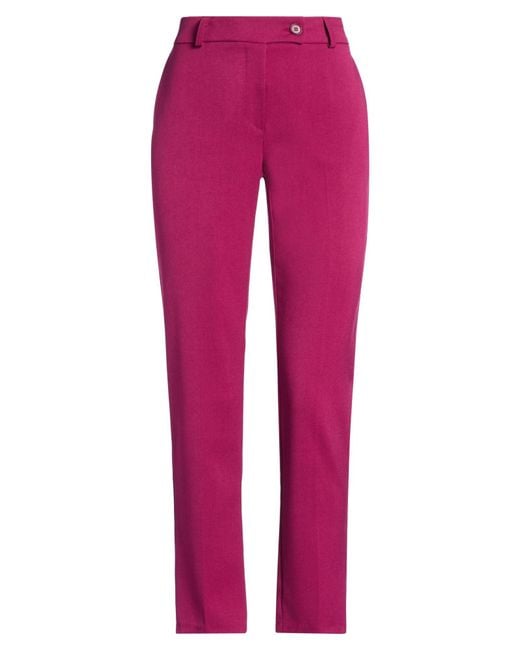 Rinascimento Red Pants Polyester, Viscose, Elastane