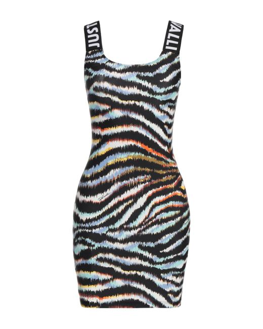 Just Cavalli Black Mini Dress Polyamide, Elastane