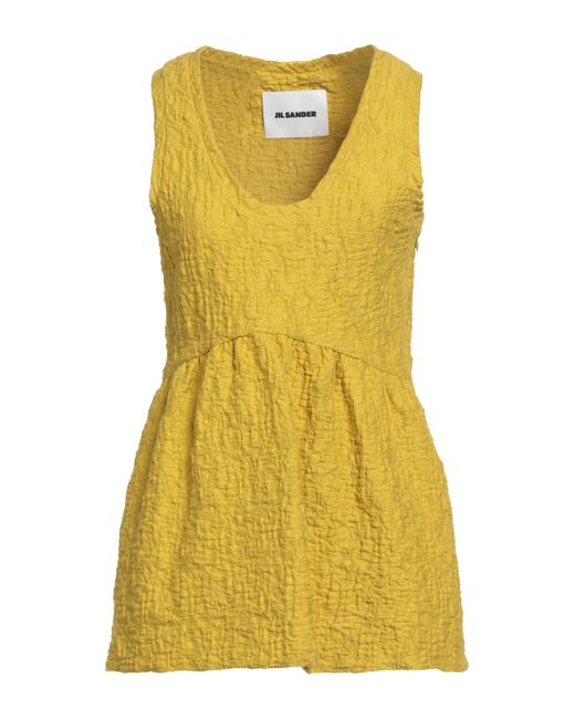 Jil Sander Yellow Tops