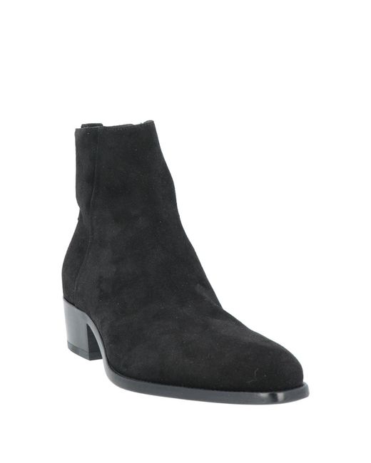 MICH SIMON Black Ankle Boots for men