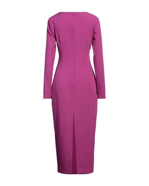 Versace Jeans Couture Purple Midi Dress