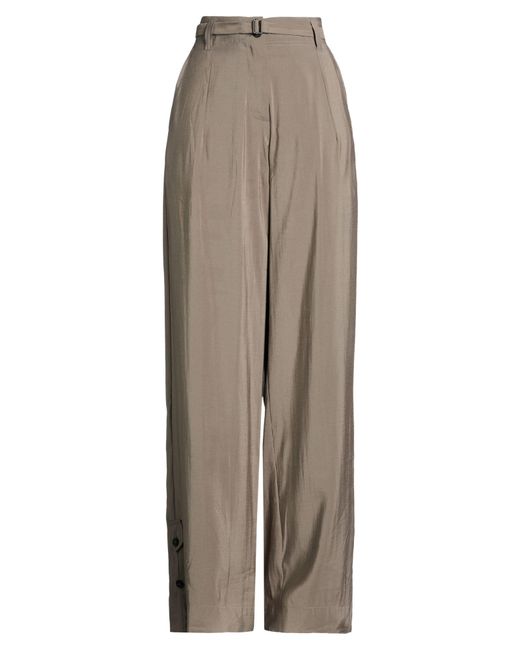 Isabel Benenato Gray Pants Modal, Polyester