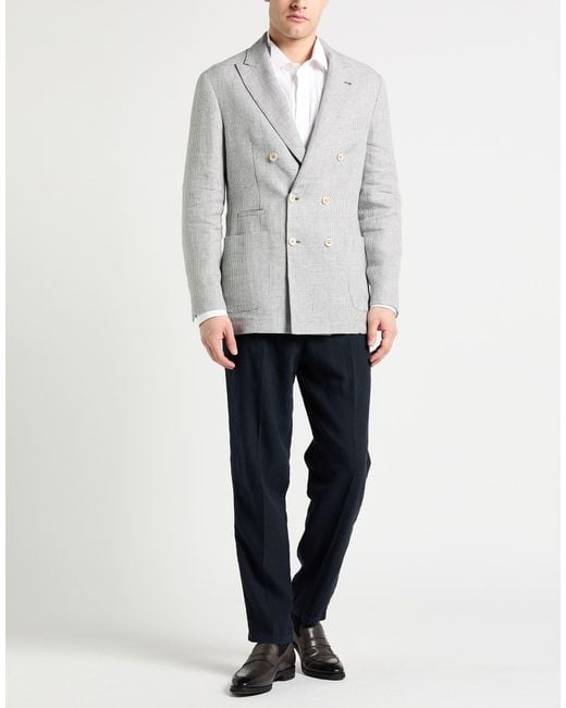 Brunello Cucinelli Gray Blazer for men