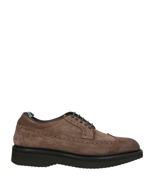Green George Brown Lace-Up Shoes for men