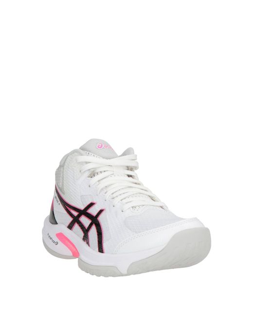 Asics White Sneakers Textile Fibers