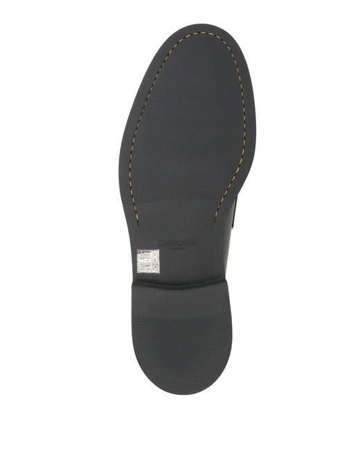 Doucal's Gray Loafers Leather for men