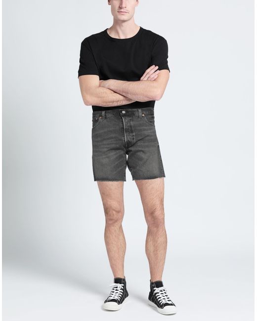 Levi's Gray Denim Shorts for men