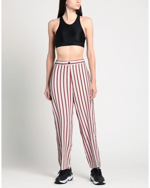 Diana Gallesi Red Pants Viscose, Polyamide