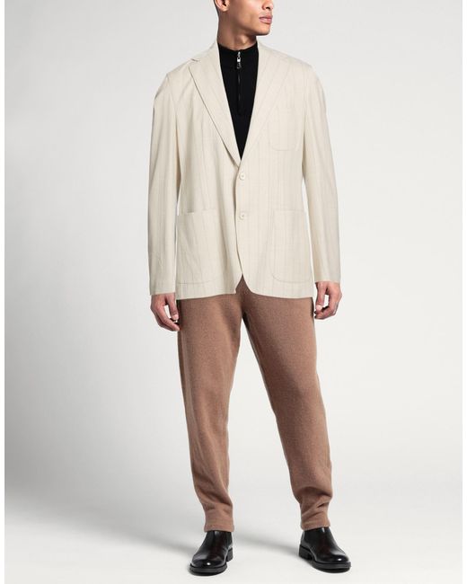 THELAND Natural Blazer Virgin Wool, Silk, Linen, Elastane for men