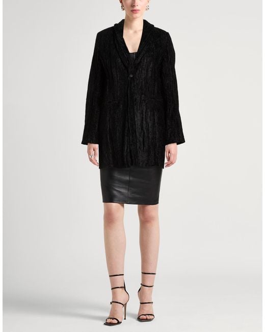 Masnada Black Blazer Viscose, Polyamide