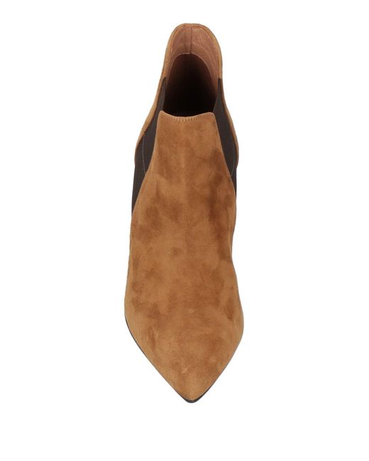 Albano Brown Camel Ankle Boots Leather