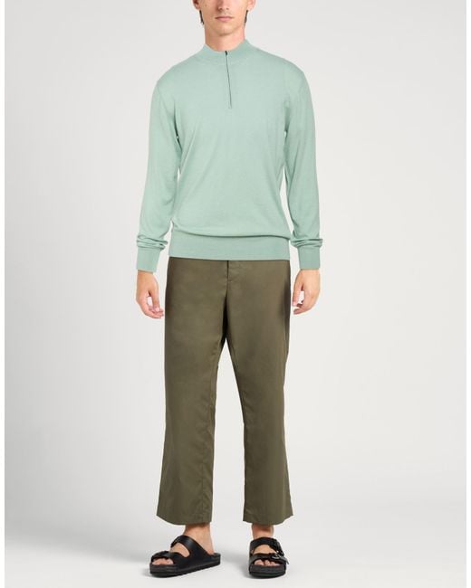 Eton of Sweden Green Sweater Cotton, Cashmere for men