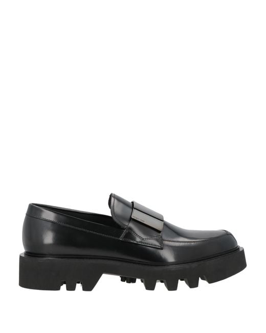 Sergio Rossi Black Loafers Leather for men