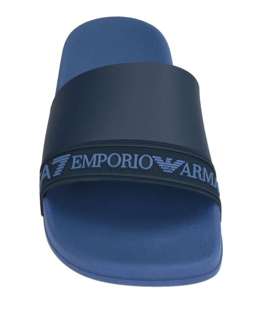 EA7 Blue Sandals for men