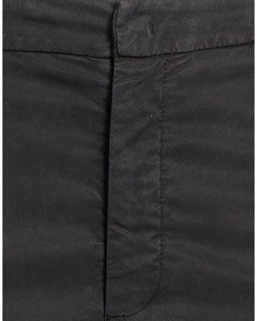 Dondup Black Charcoal Pants Lyocell, Elastane