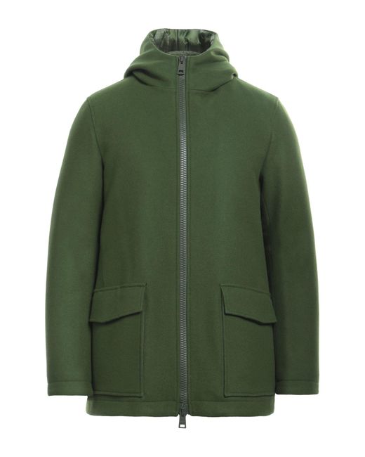 Herno Green Coat for men