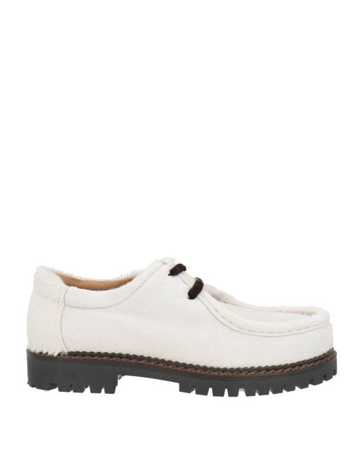 MAZE SHOES White Lace-Up Shoes