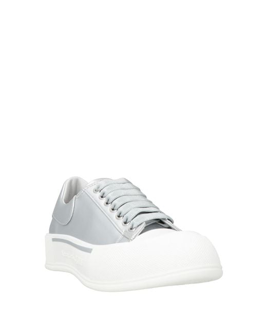 McQueen White Sneakers Synthetic Material