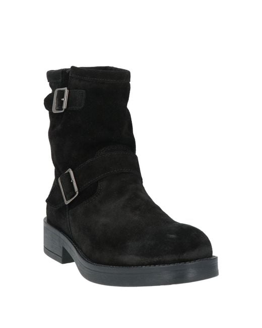 Nila & Nila Black Ankle Boots Leather