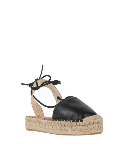Alohas Black Espadrilles Leather