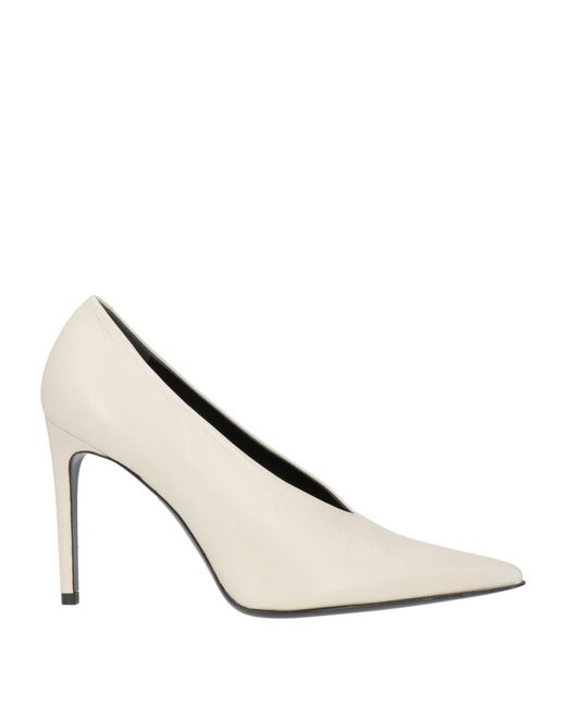 Guglielmo Rotta White Pumps Leather