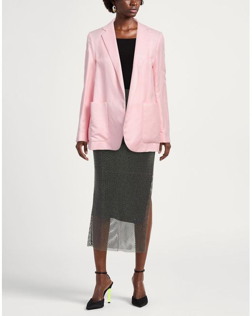 N_8 Pink Blazer Linen, Silk