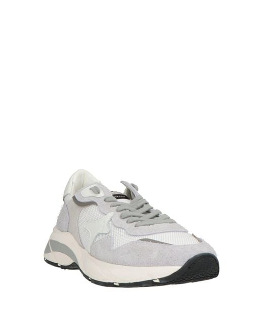 AMA BRAND White Sneakers Leather, Textile Fibers for men