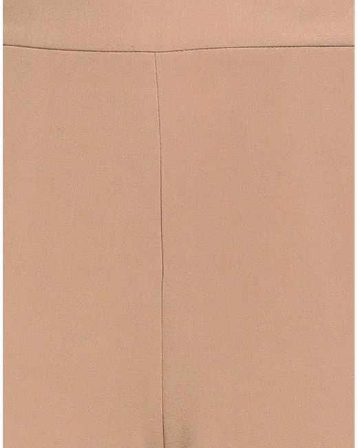Clips Natural Camel Pants Polyester, Viscose, Elastane