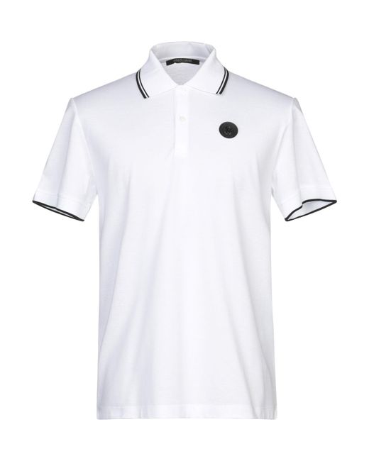 Roberto Cavalli White Polo Shirt Cotton for men