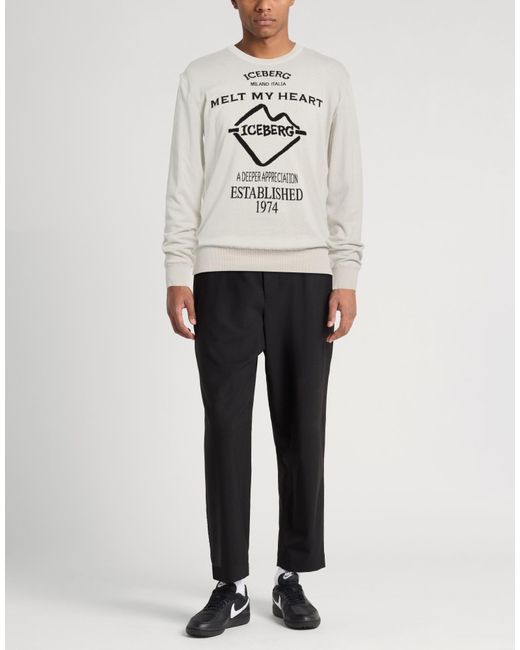 Iceberg Gray Sweaters for men