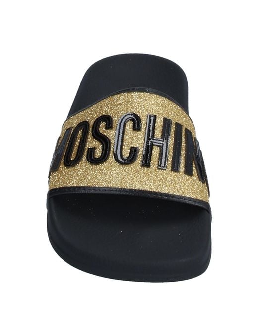 Moschino Metallic Sandals