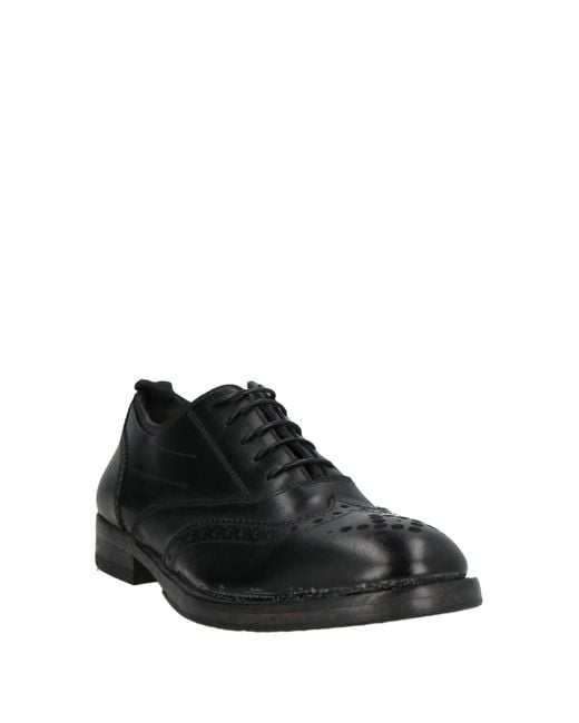 Moma Black Lace-Up Shoes Calfskin